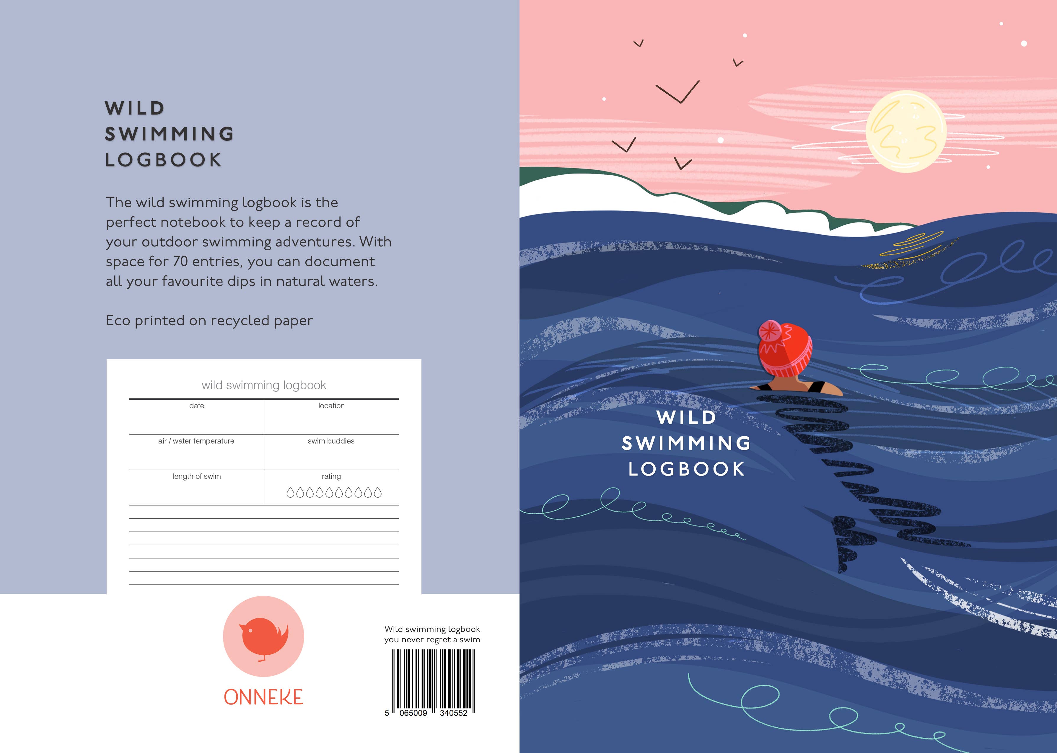 Wild swimming logbook - You never regret a swim cover
