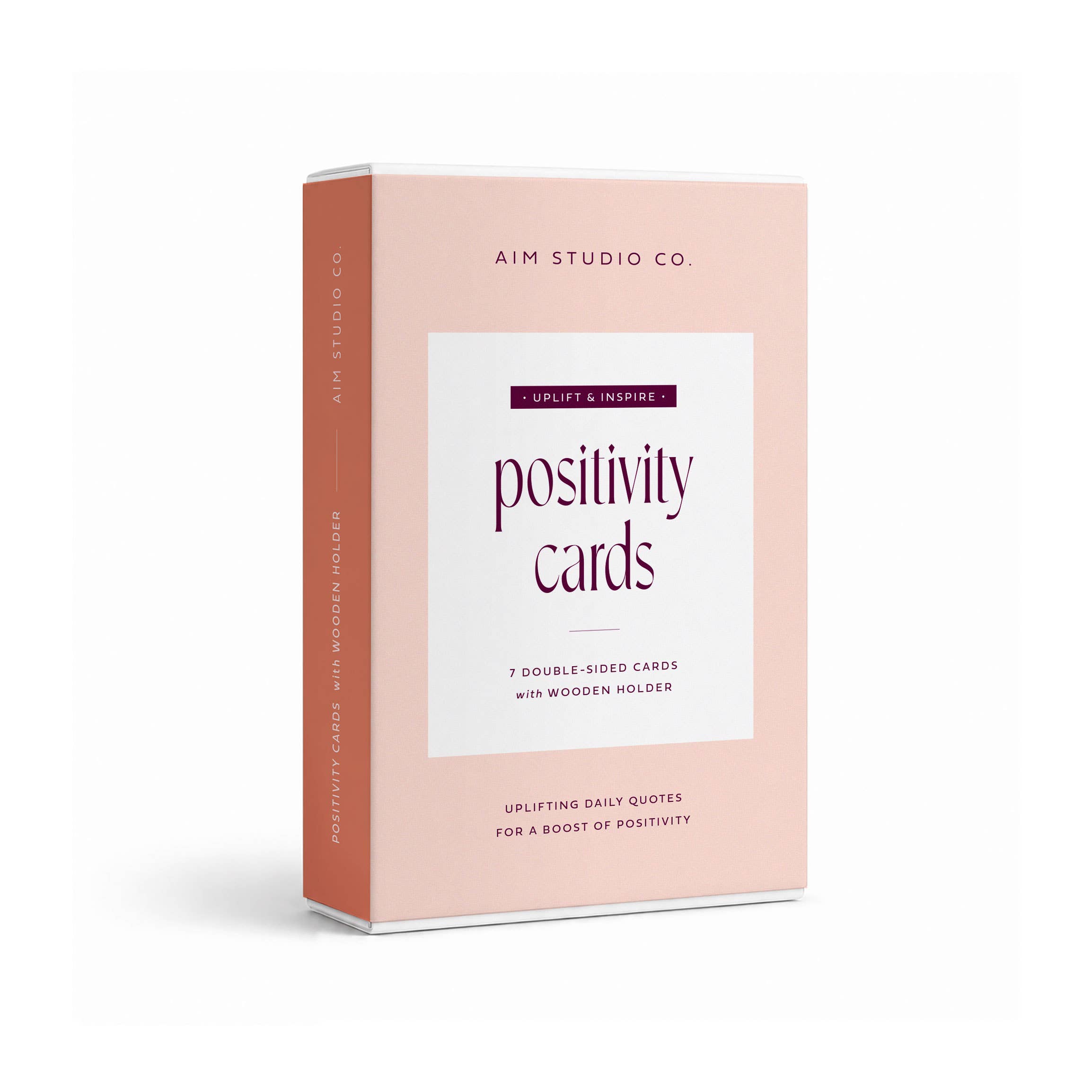 Inspirational Positivity Card Pack with Wooden Holder