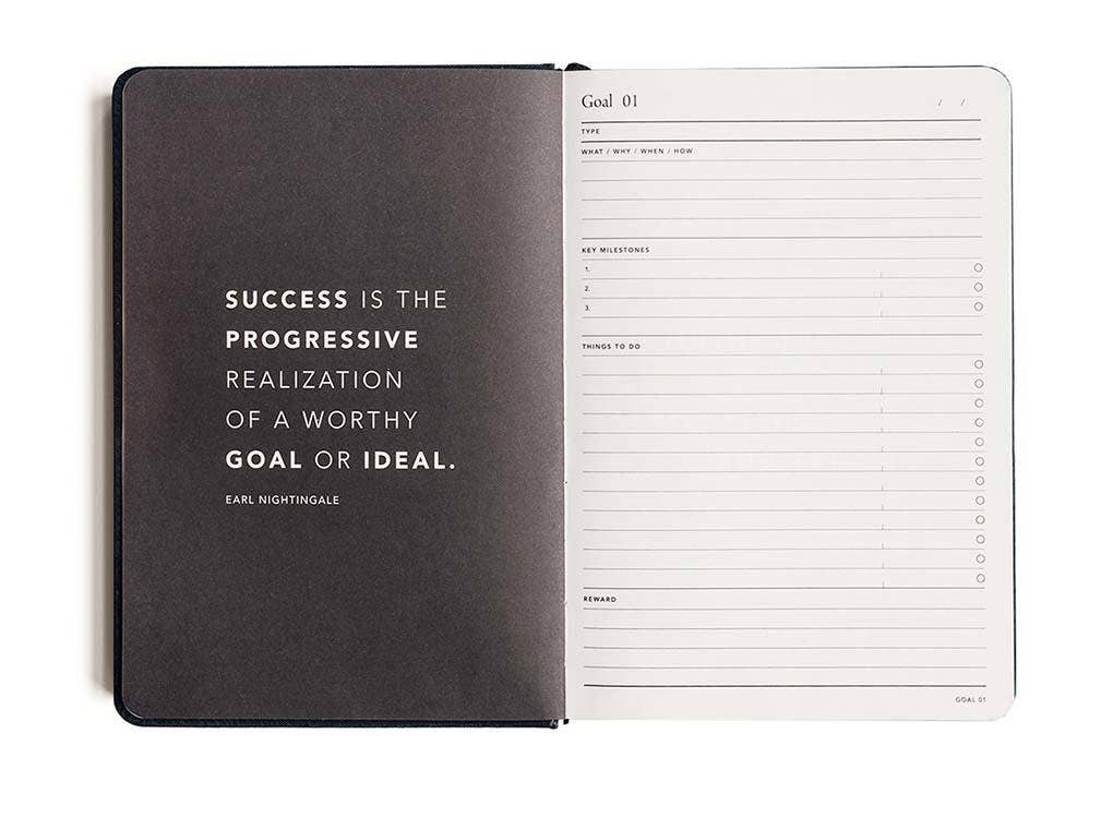 MiGoals A5 Progress Journal — 90 Day, FSC Paper