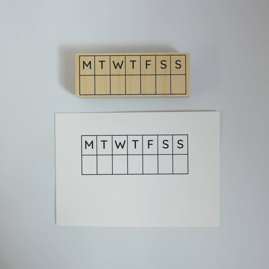 Weekly Calendar Planner Stamp