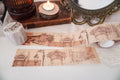 Wide Vintage Washi Tape for Collaging - Architect's Inkwell