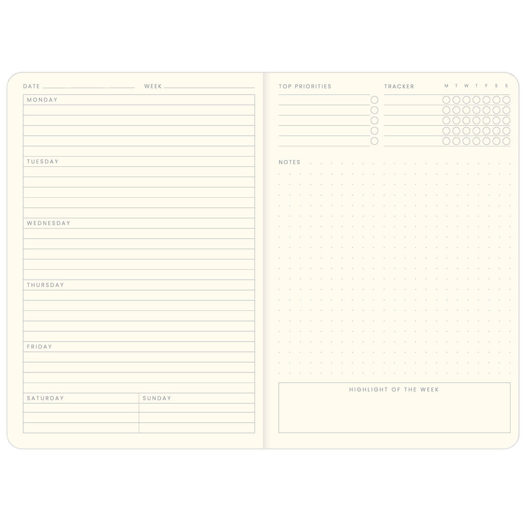 Colourology Undated Weekly Planner A5 - Balance