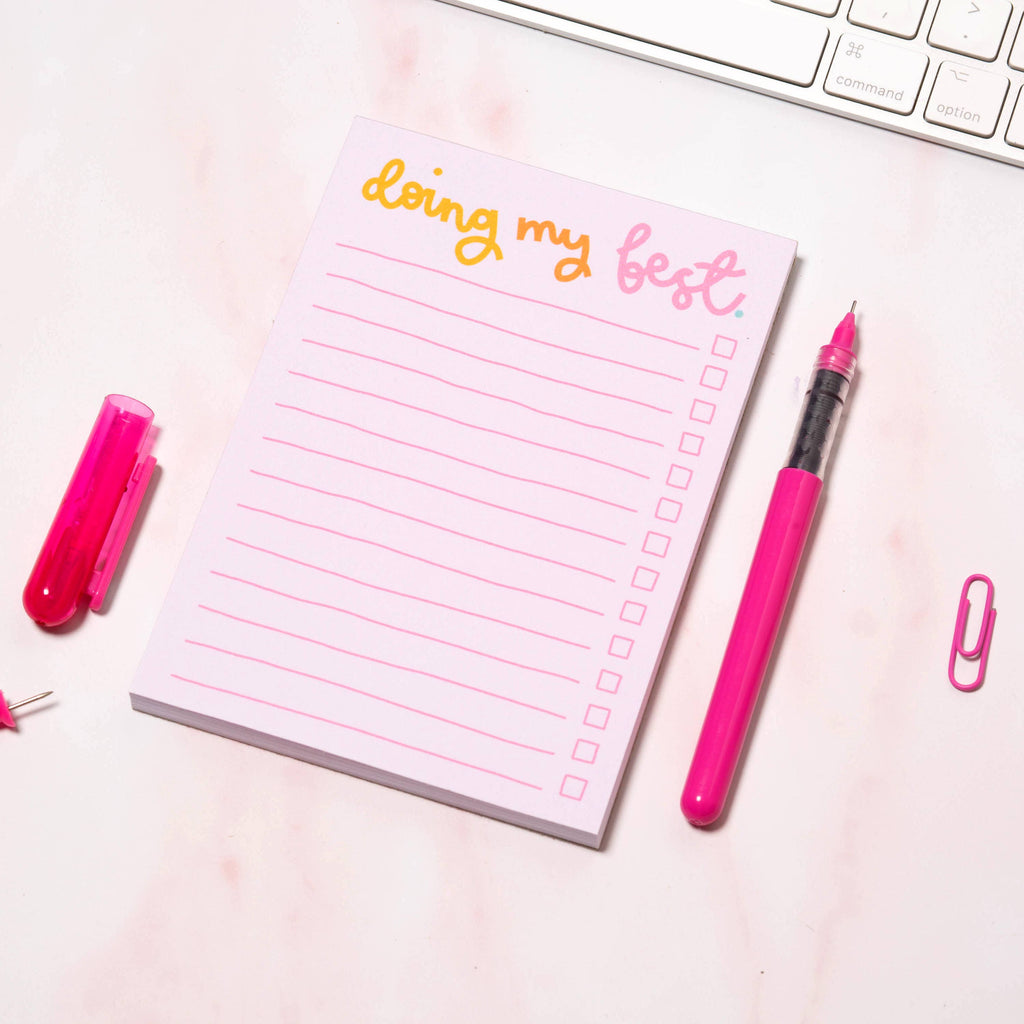 A6 notepad - doing my best