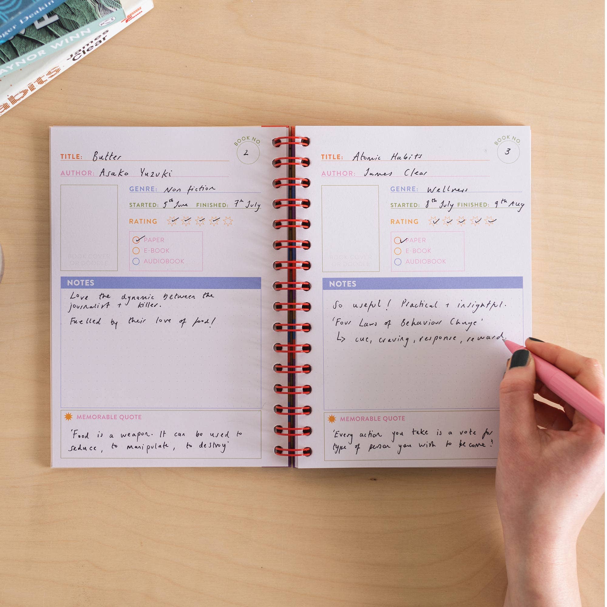 Reading Journal A5 | Hardback | More Books