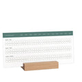 Multi Daily Habit Tracker Cards with Wooden Holder