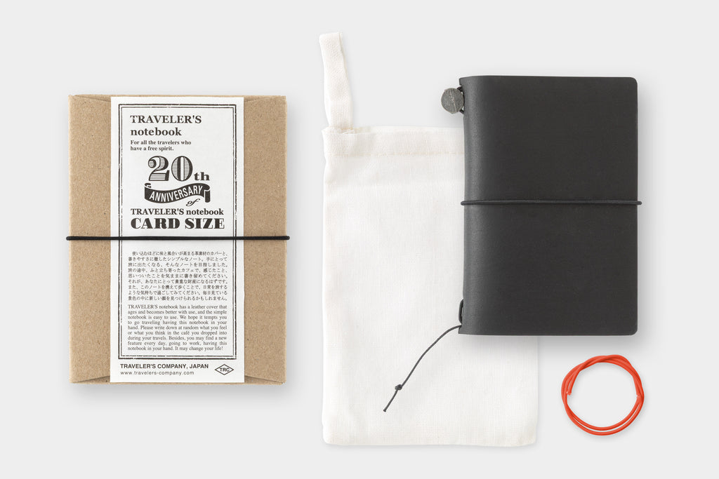Traveler's Notebook 20th Anniversary Card Size