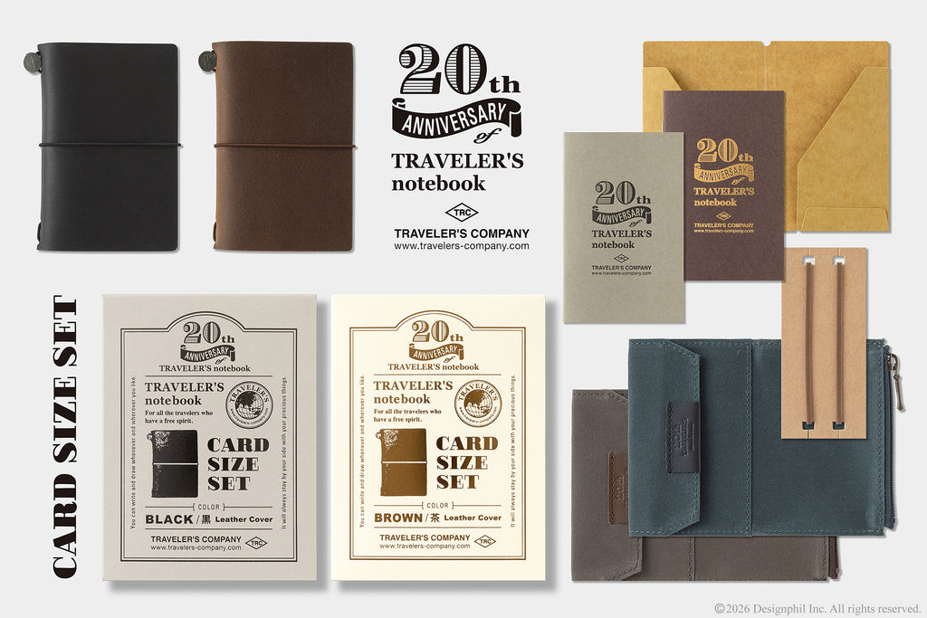 Traveler's Notebook 20th Anniversary Card Size