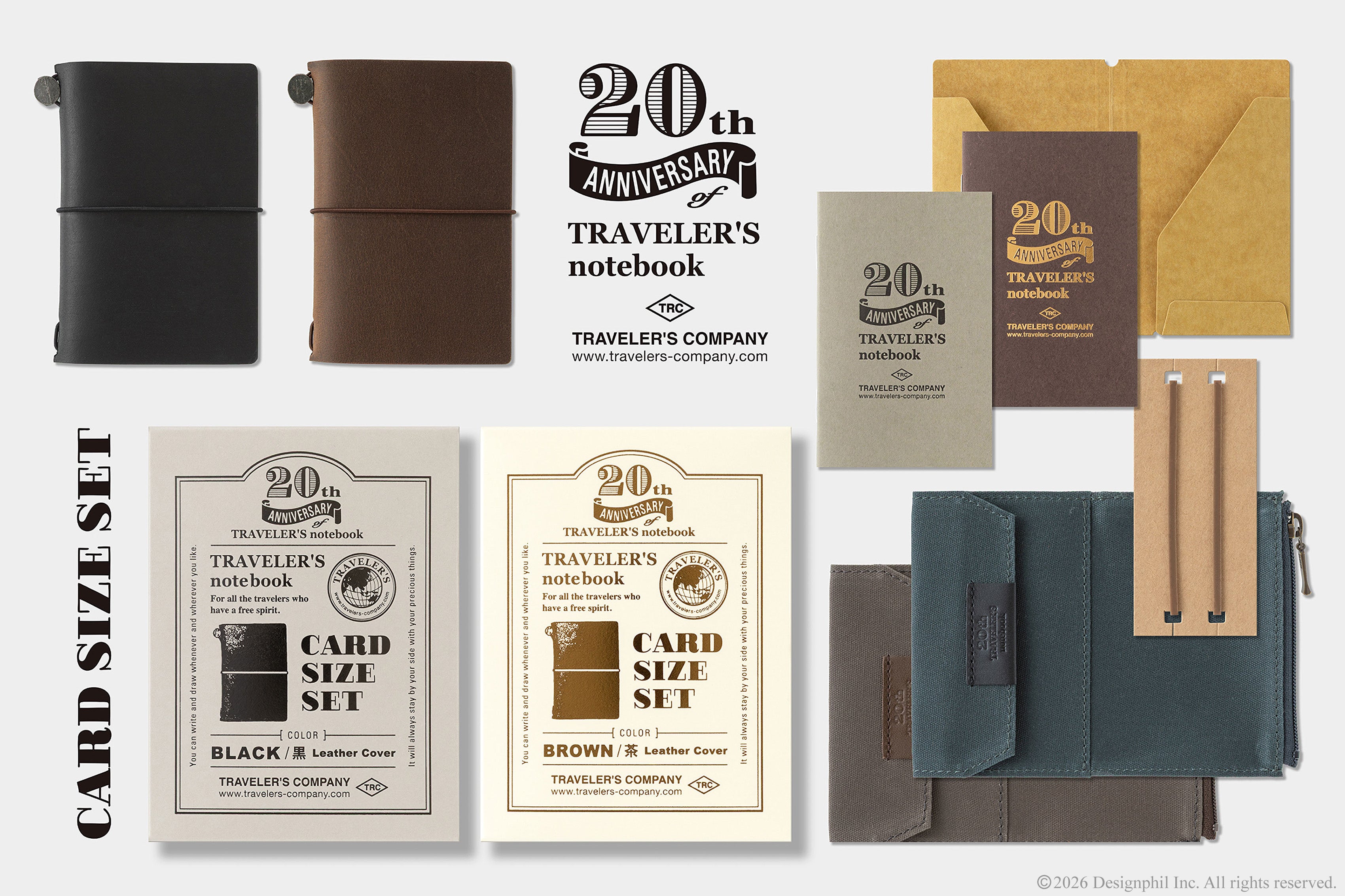 Traveler's Notebook 20th Anniversary Card Size