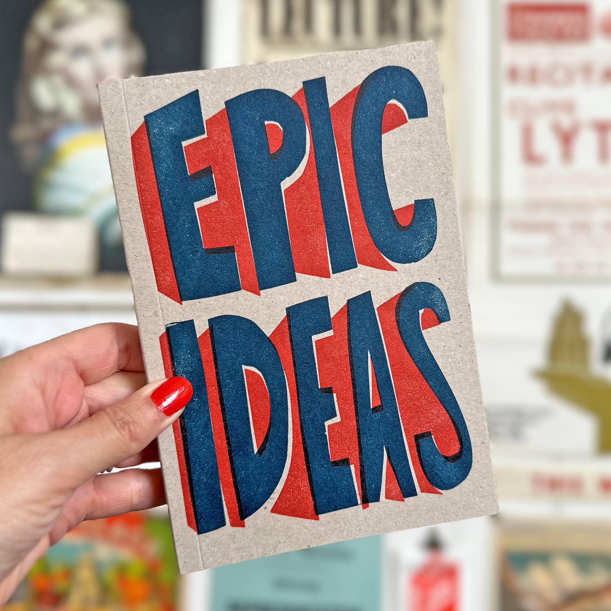Letterpress Notebook Epic Ideas