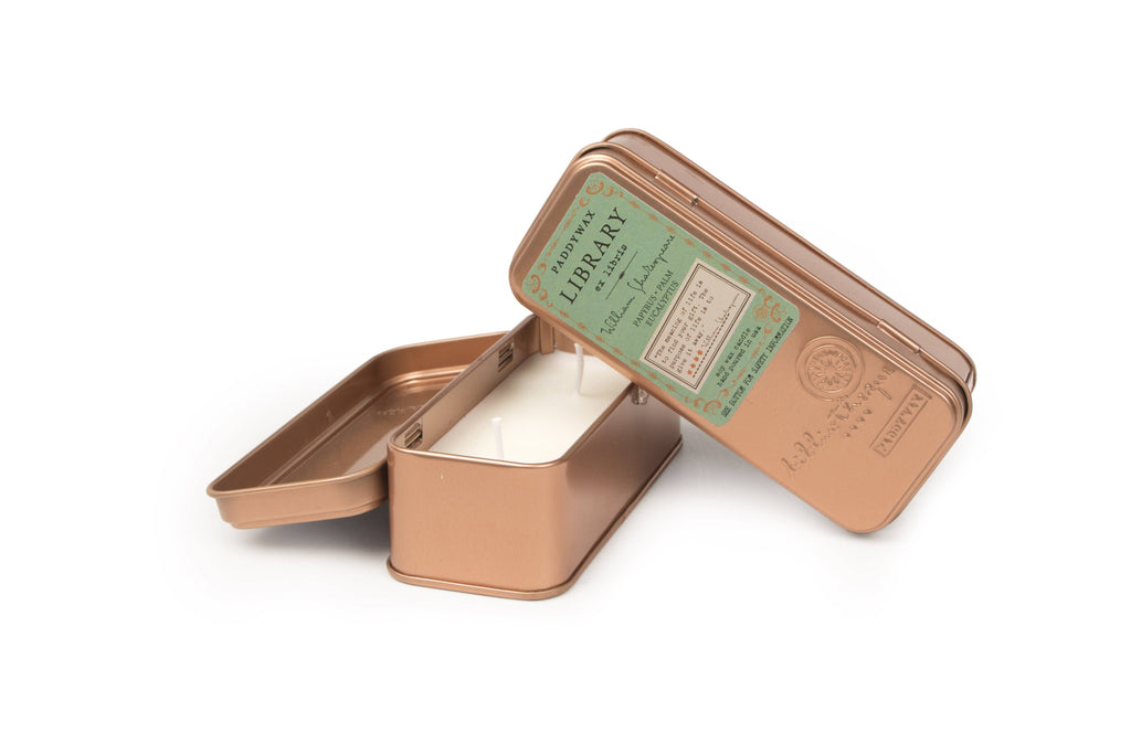 Library Candle Two Wick Travel Tin - William Shakespeare