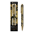 Uematsu Hobi: Black & Gold Chrysanthemums Boxed Decorative B