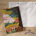 Reading logbook forest walk - book journal literary notebook
