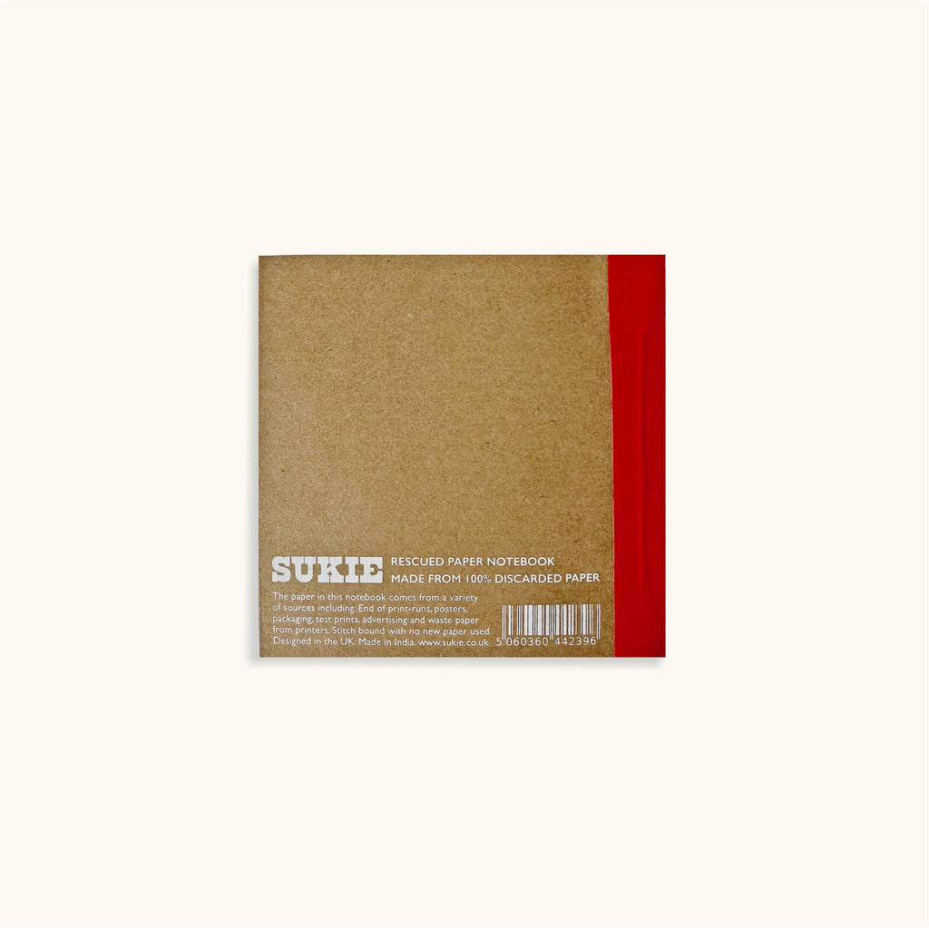 Small Rescued Paper Notebook In Assorted Colours