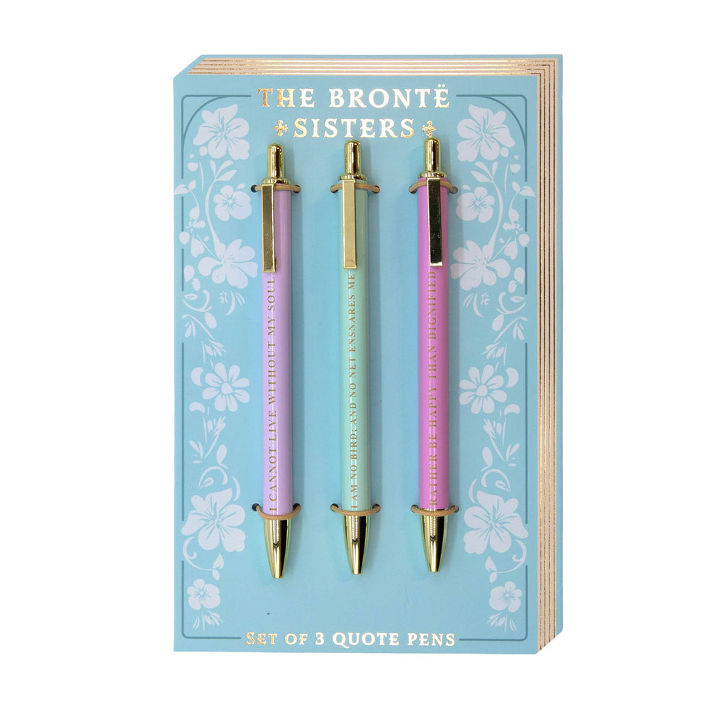 The Reading Room Bronte Sisters Set of 3 Pens