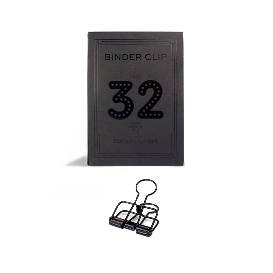 Tools to Live By - 32mm Paper Clips Gold