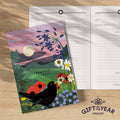 Reading logbook garden song - book journal literary notebook
