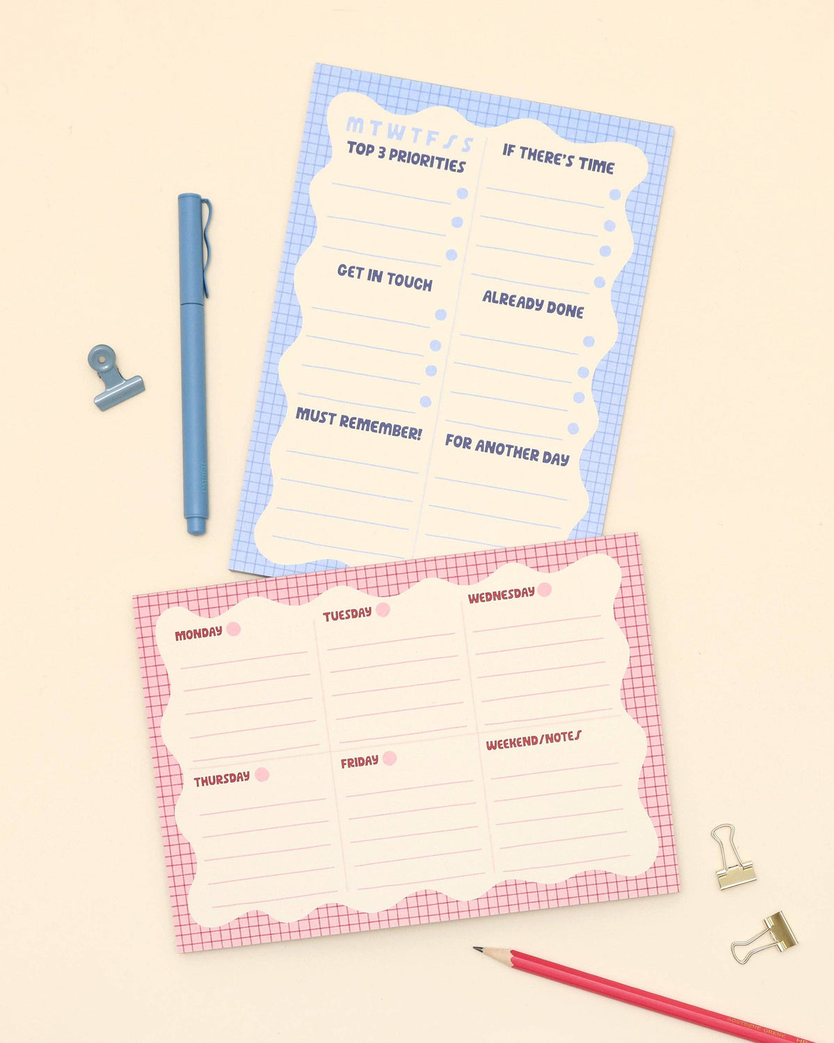A5 Notepad - Wiggle Day Planner