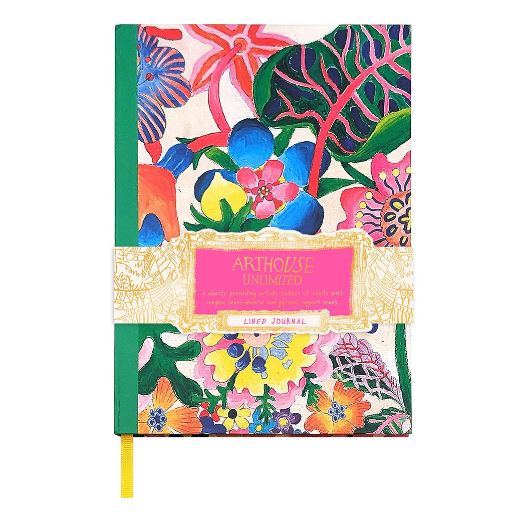 Arthouse Unlimited A5 Chunky Journal - Floral Tropicana