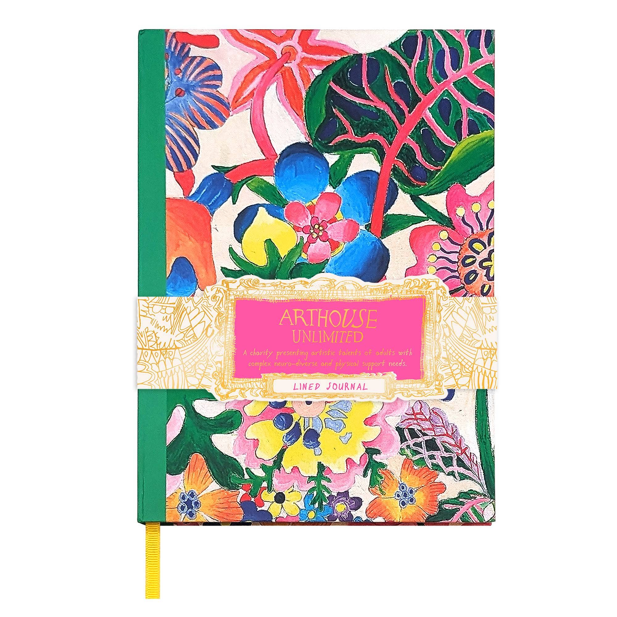 Arthouse Unlimited A5 Chunky Journal - Floral Tropicana