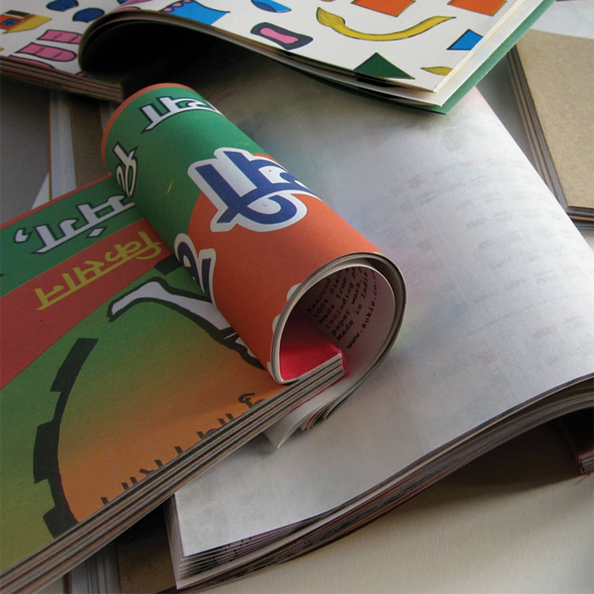 Small Rescued Paper Notebook In Assorted Colours