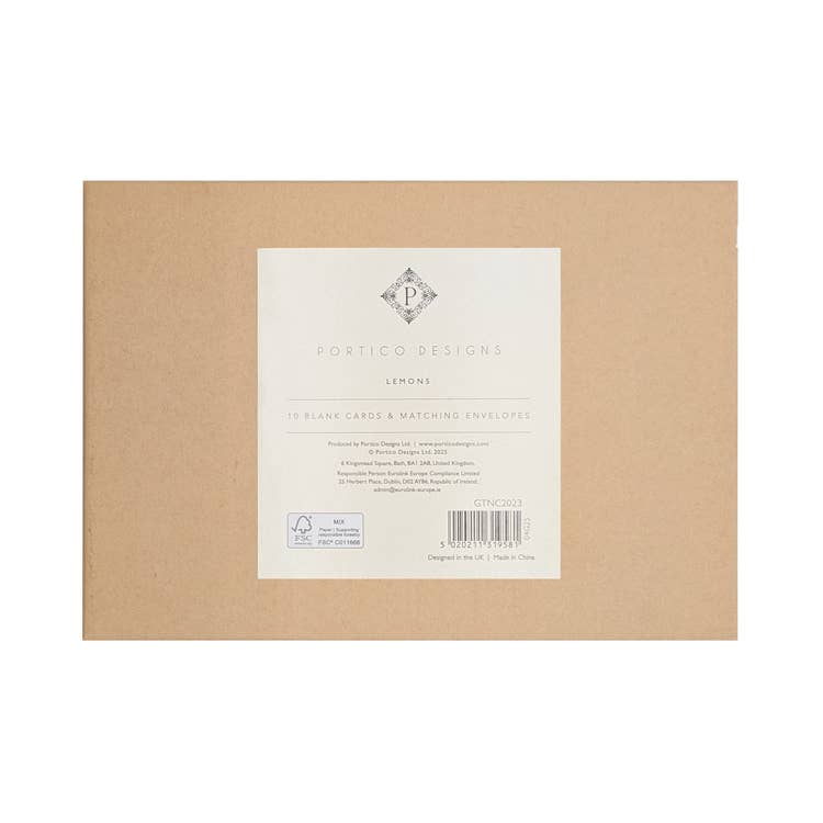 Lemon Boxed Notecards