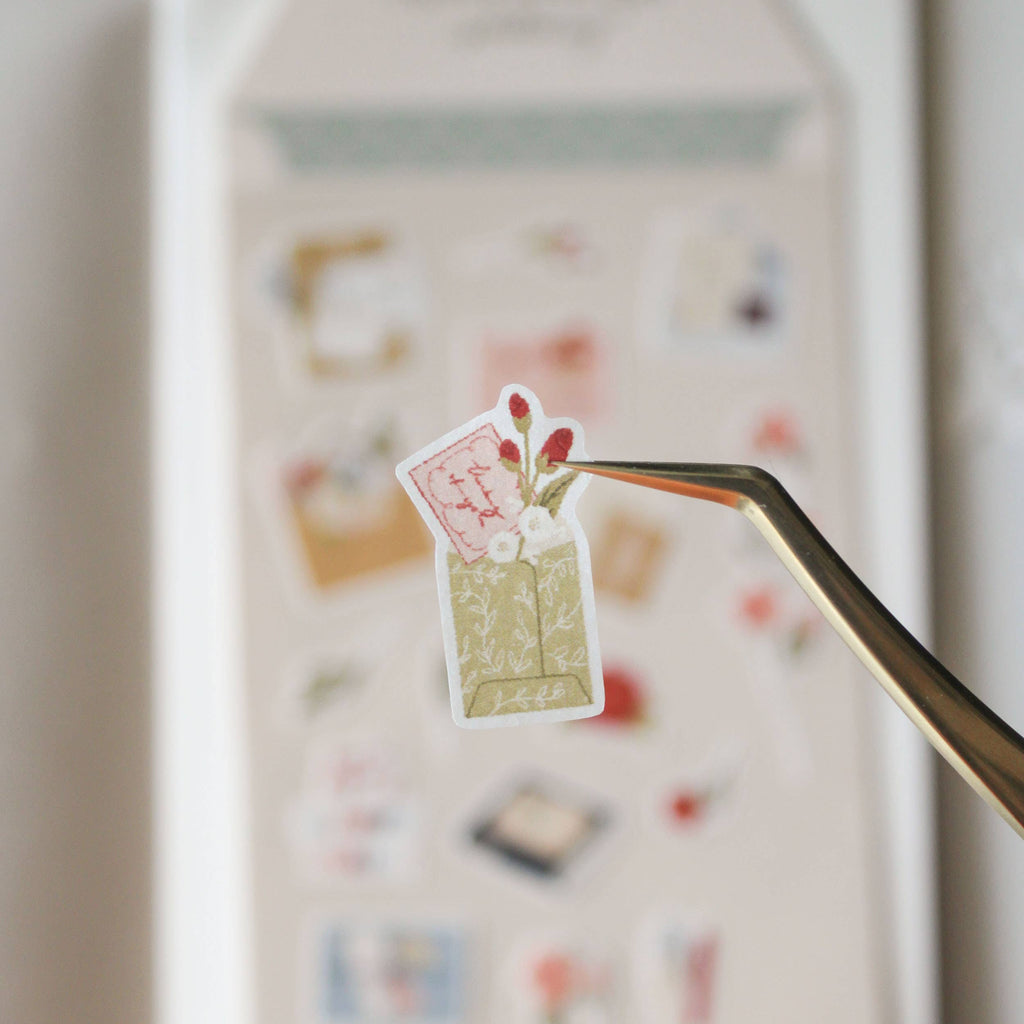 Floral Letters Journal Stickers - Letter Writing V2