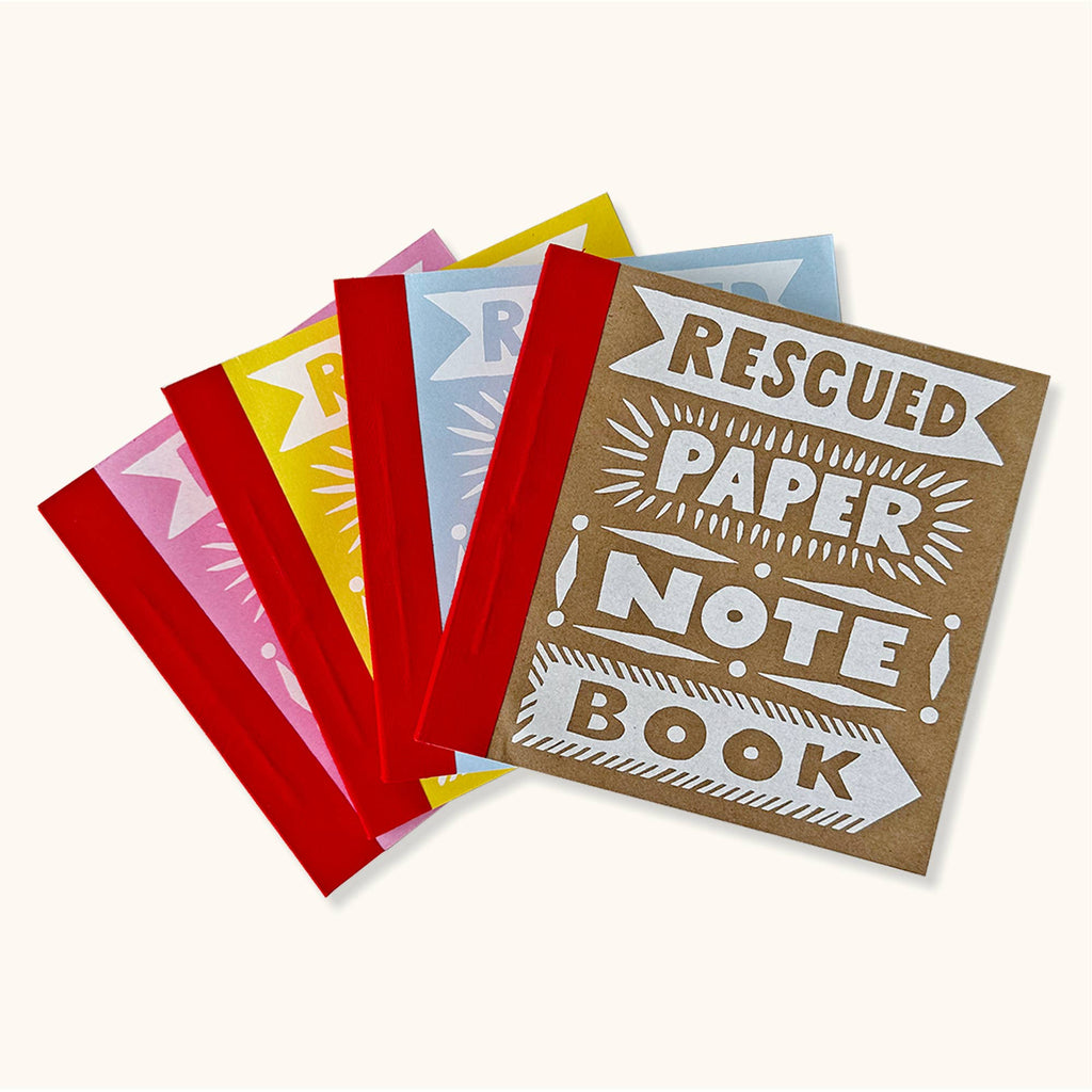 Small Rescued Paper Notebook In Assorted Colours