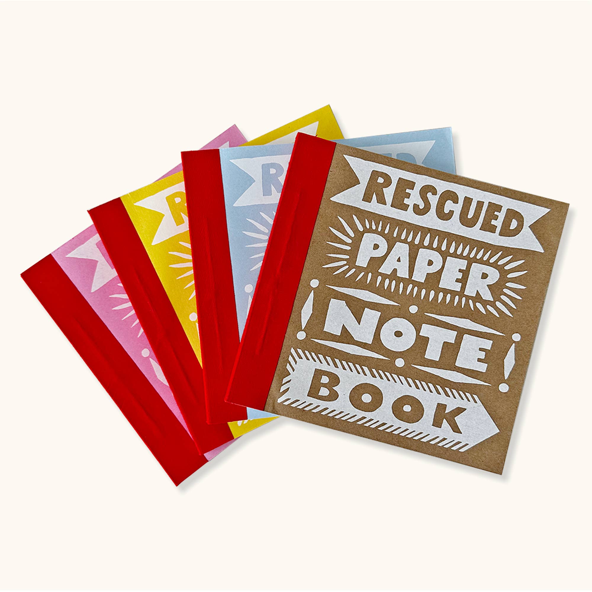 Small Rescued Paper Notebook In Assorted Colours