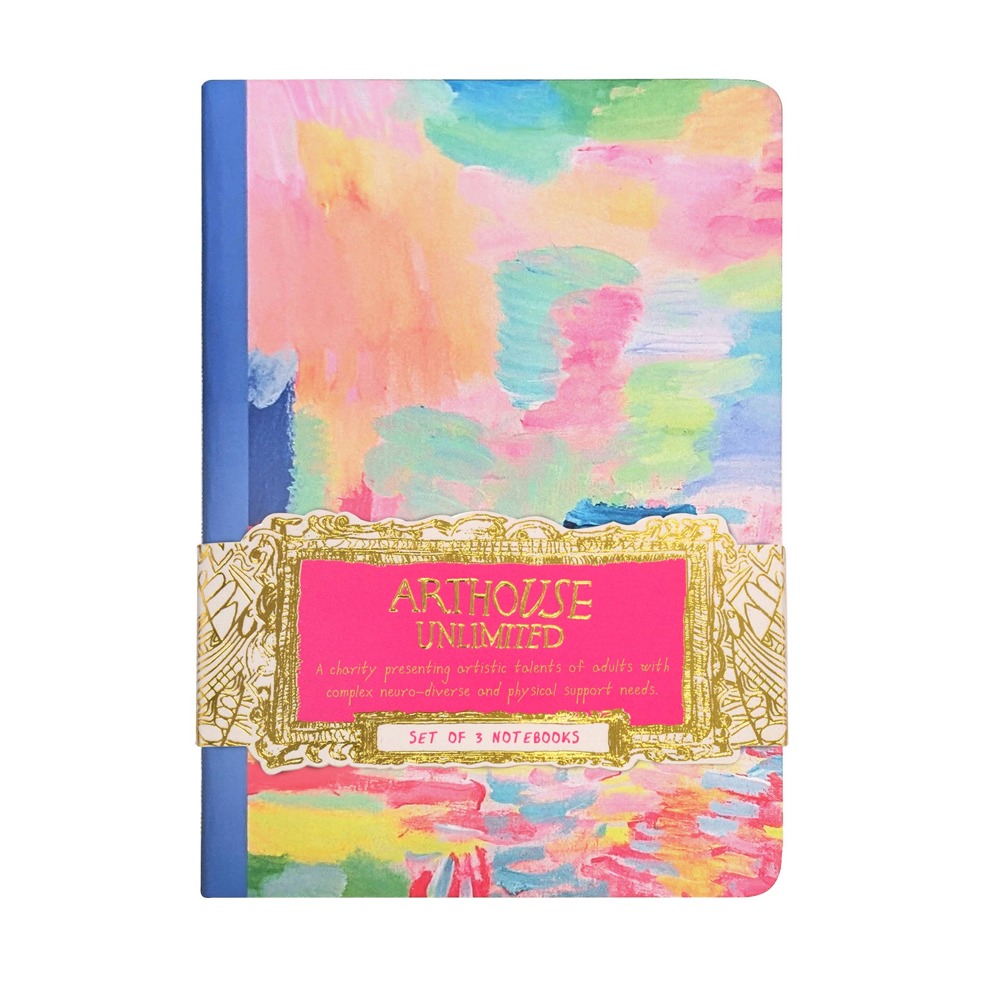 Arthouse Unlimited Set of 3 A6 Notebooks - Colour Sugar