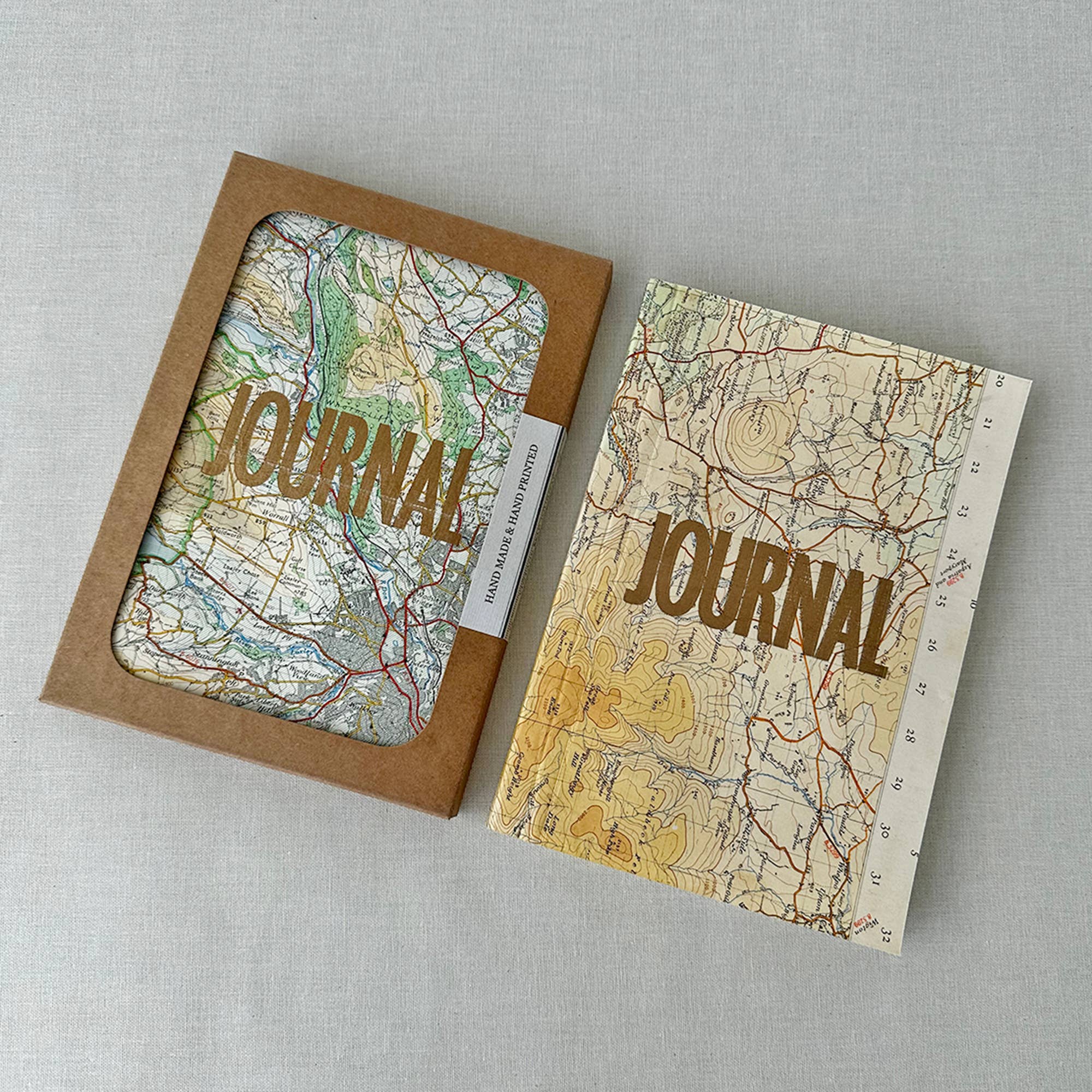 Vintage Map Journal