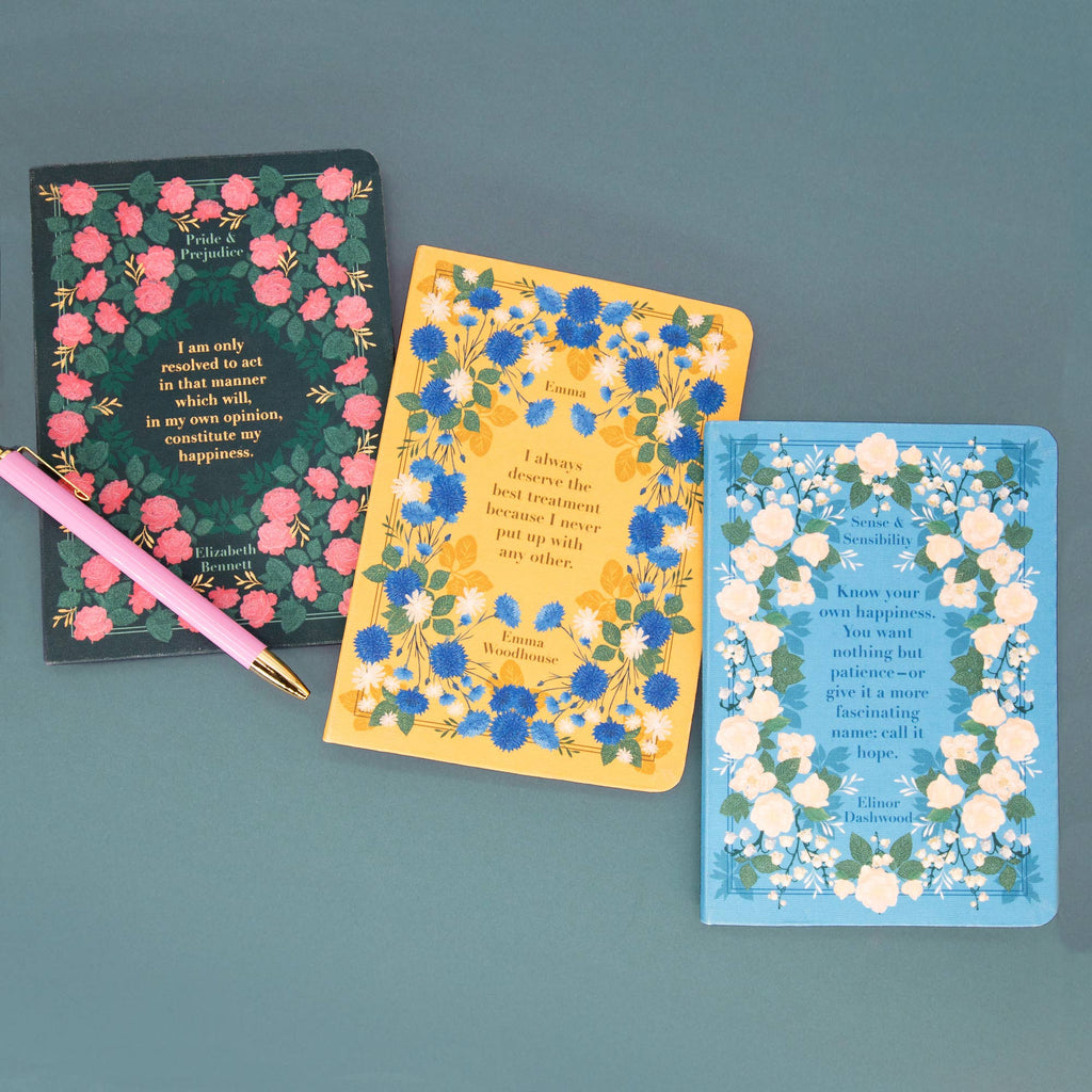 The Reading Room Pride & Prejuidce 3x B6 Notebooks