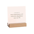 'I am' Affirmation Card Bundle with Wooden Holder