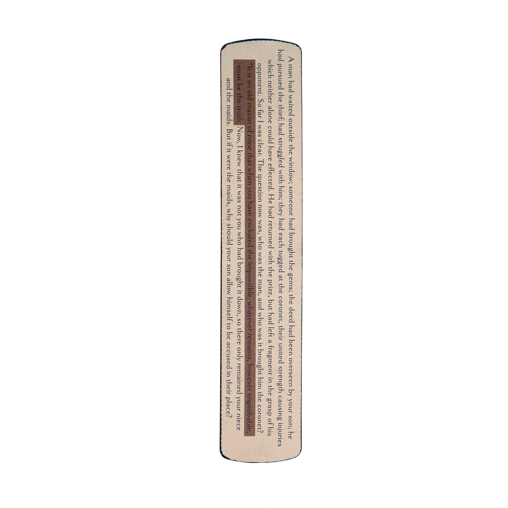 Sherlock Holmes PU Bookmark