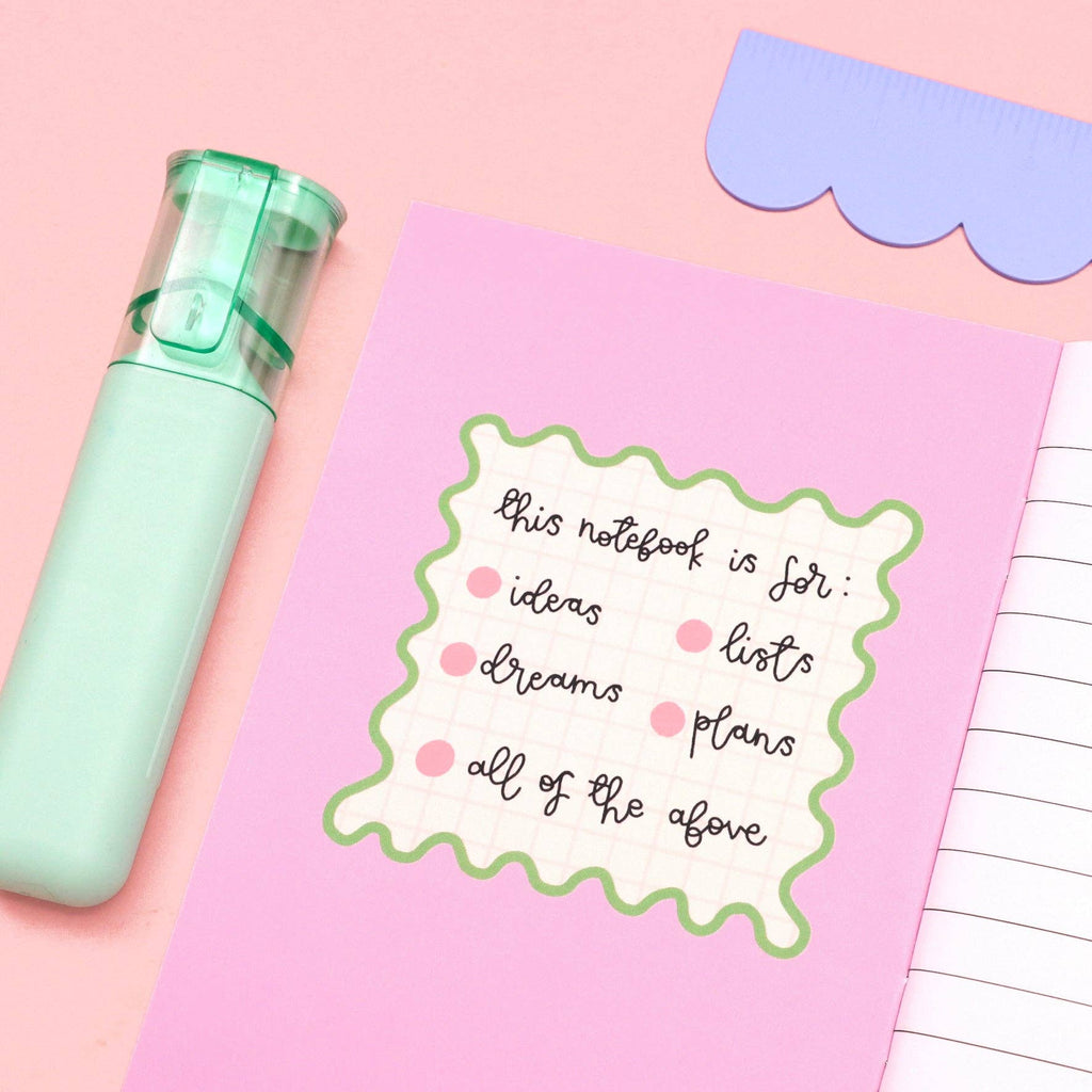 A6 notebook - everything is going according to plan