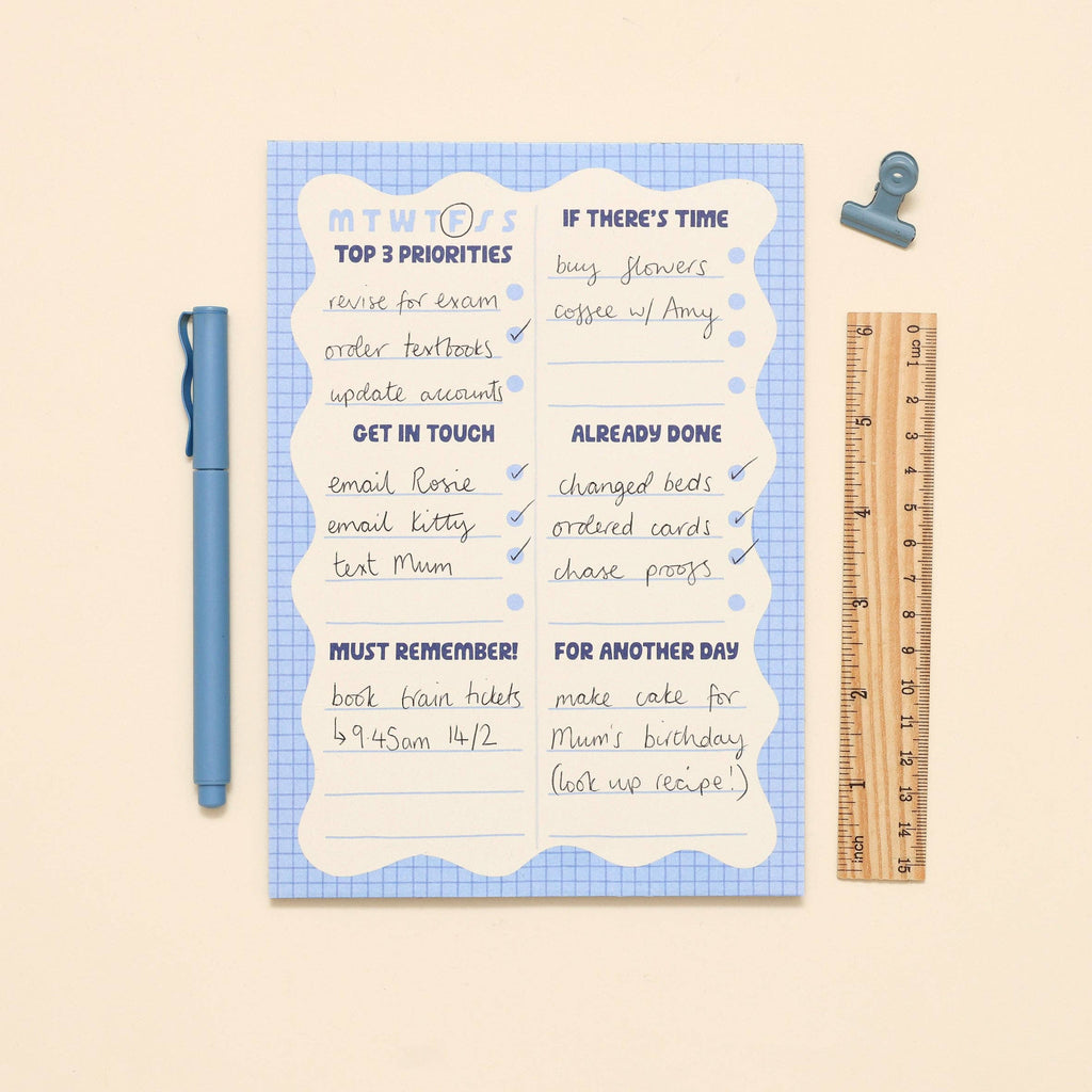 A5 Notepad - Wiggle Day Planner