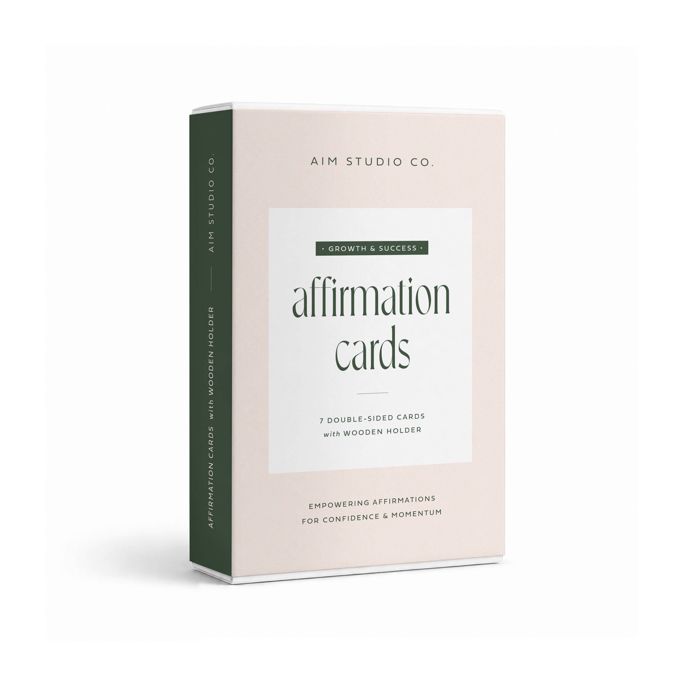 'I am' Affirmation Card Bundle with Wooden Holder