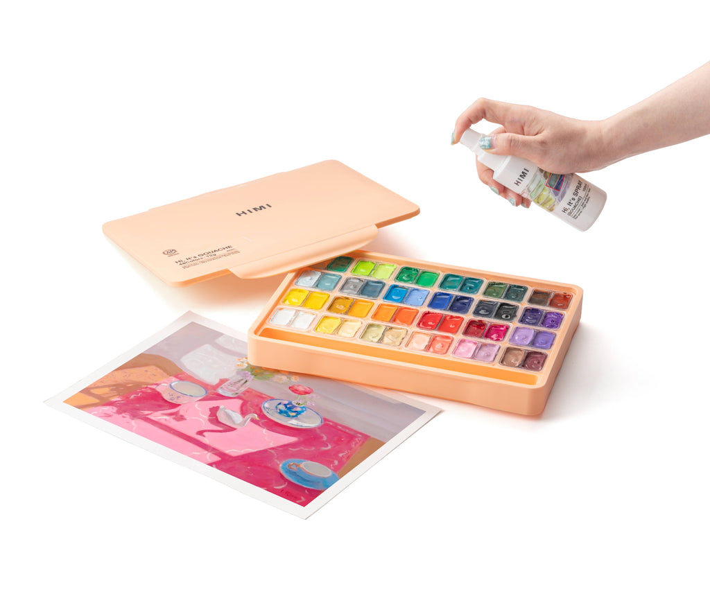 HIMI Gouache Spray 100ml, Keeps Gouache Moist