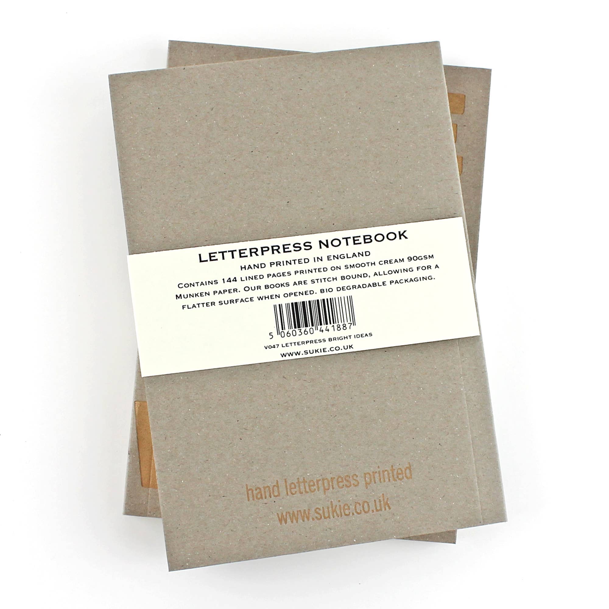 Letterpress Notebook Epic Ideas