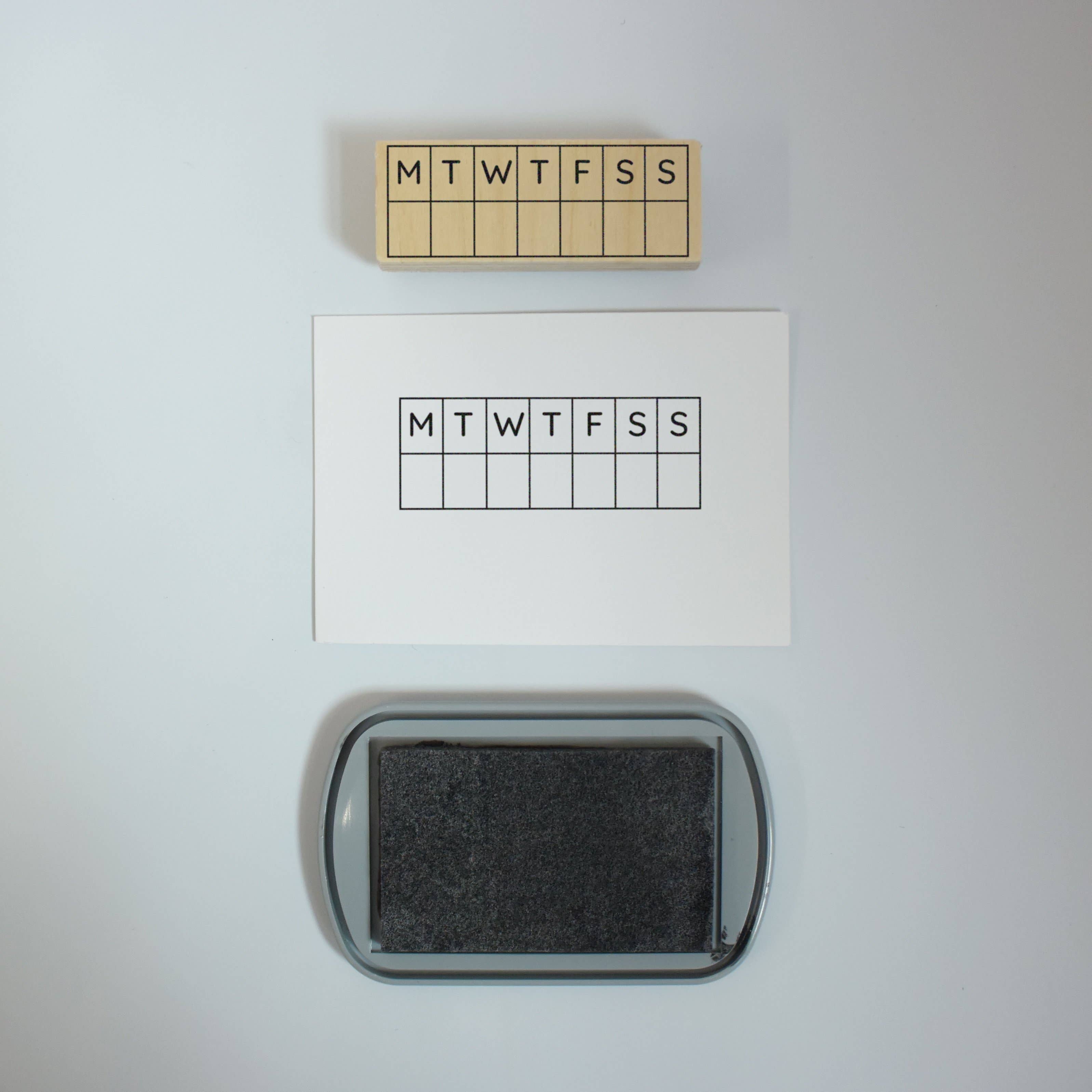 Weekly Calendar Planner Stamp