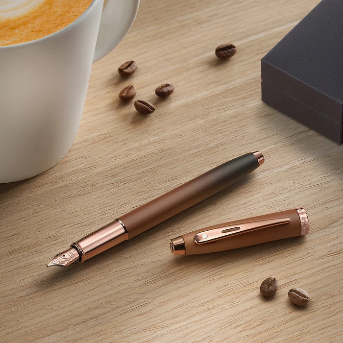 Sheaffer 100 Coffee Edition Fountain Pen Gift set (with Coffee Scented Ink)