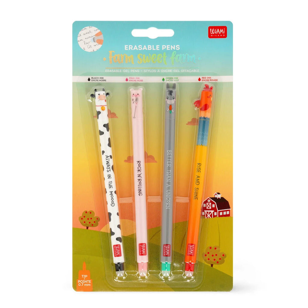 Legami Erasable Pens Farm Set