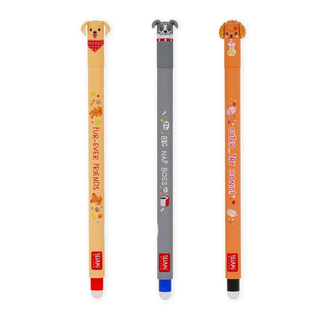 Legami Fur-ever Friends Erasable Pens