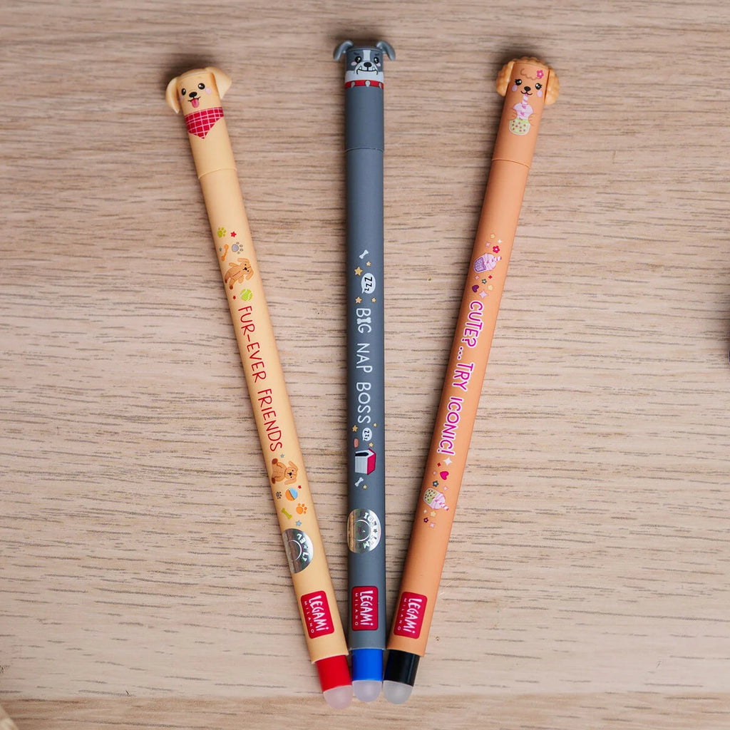 Legami Fur-ever Friends Erasable Pens