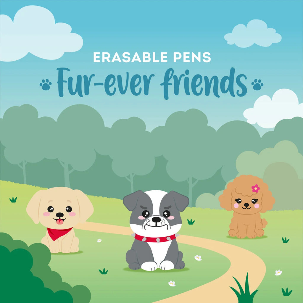 Legami Fur-ever Friends Erasable Pens