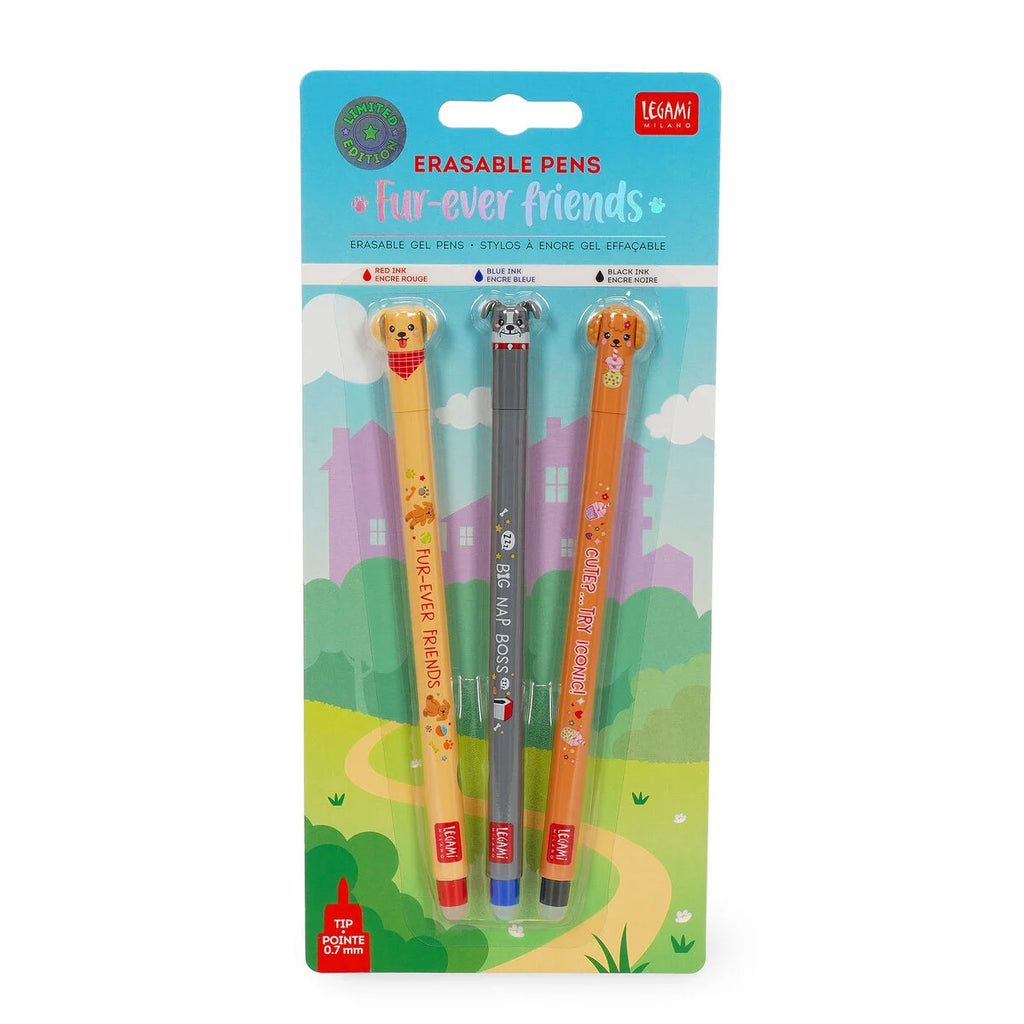 Legami Fur-ever Friends Erasable Pens