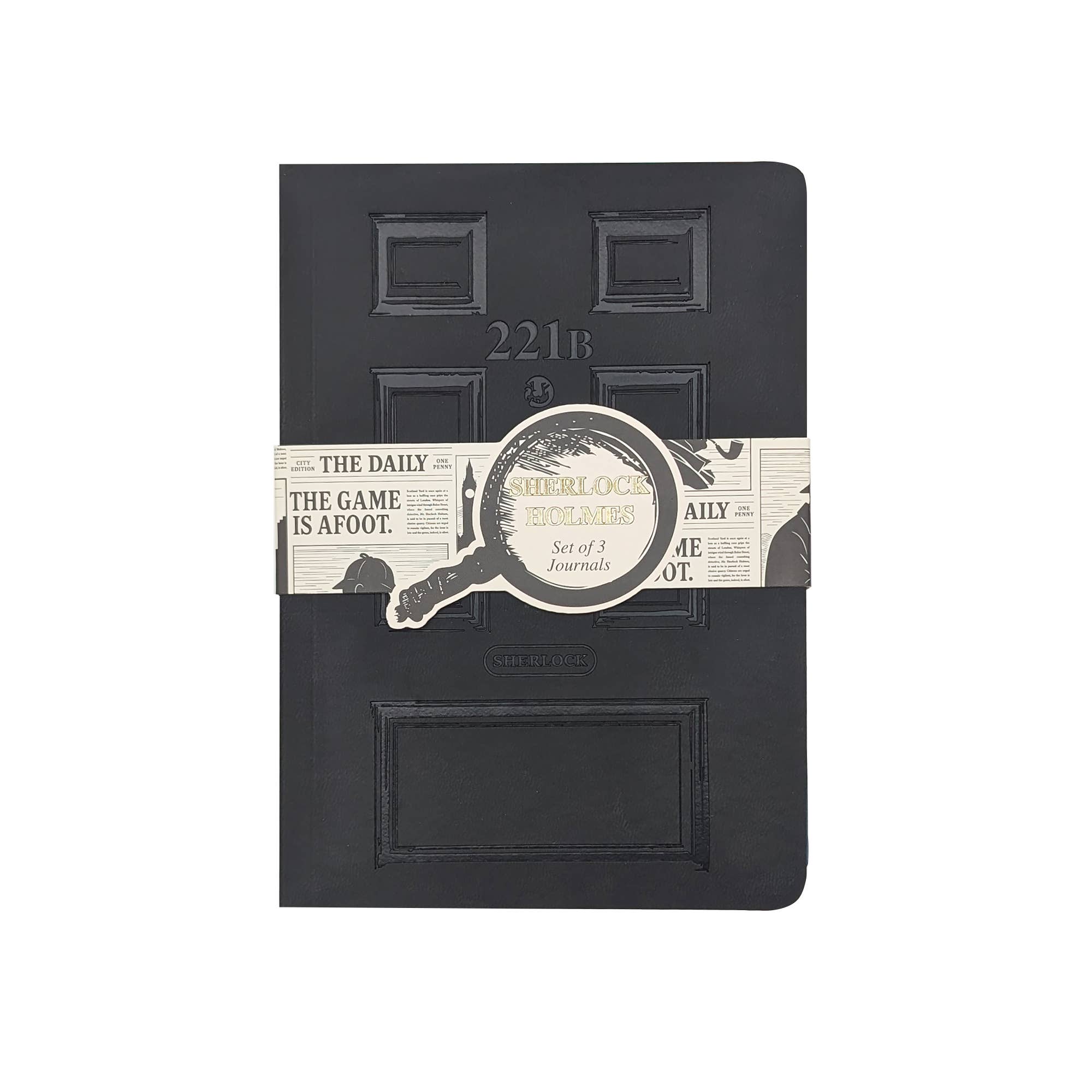 The Reading Room Sherlock Holmes 3x B6 PU Notebooks