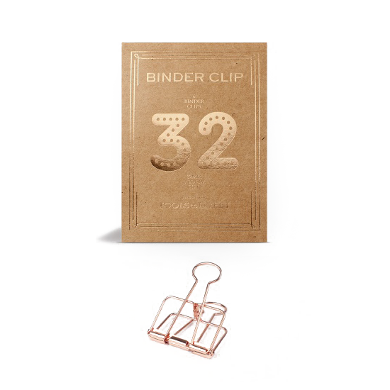 Tools to Live By - 32mm Paper Clips Gold