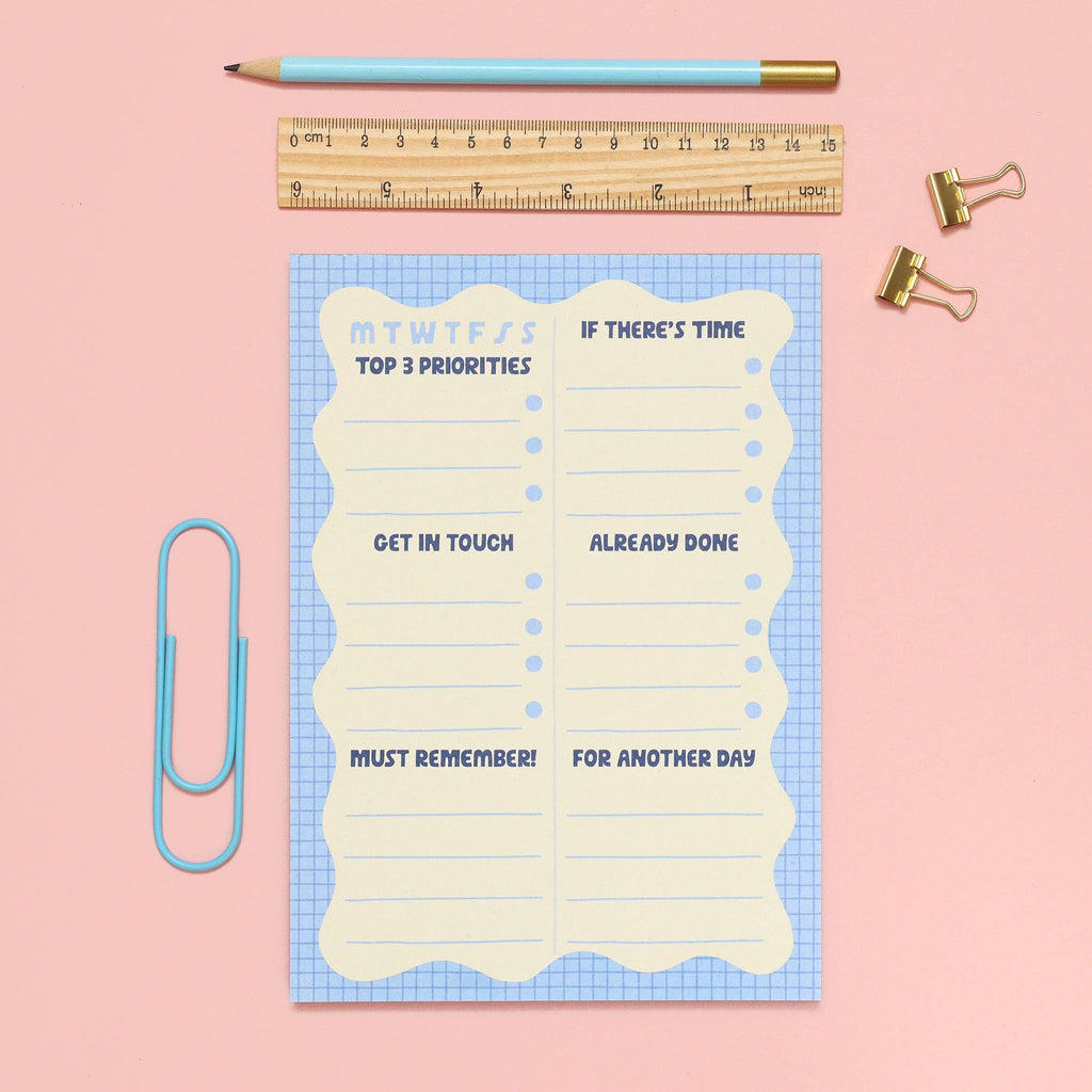 A5 Notepad - Wiggle Day Planner