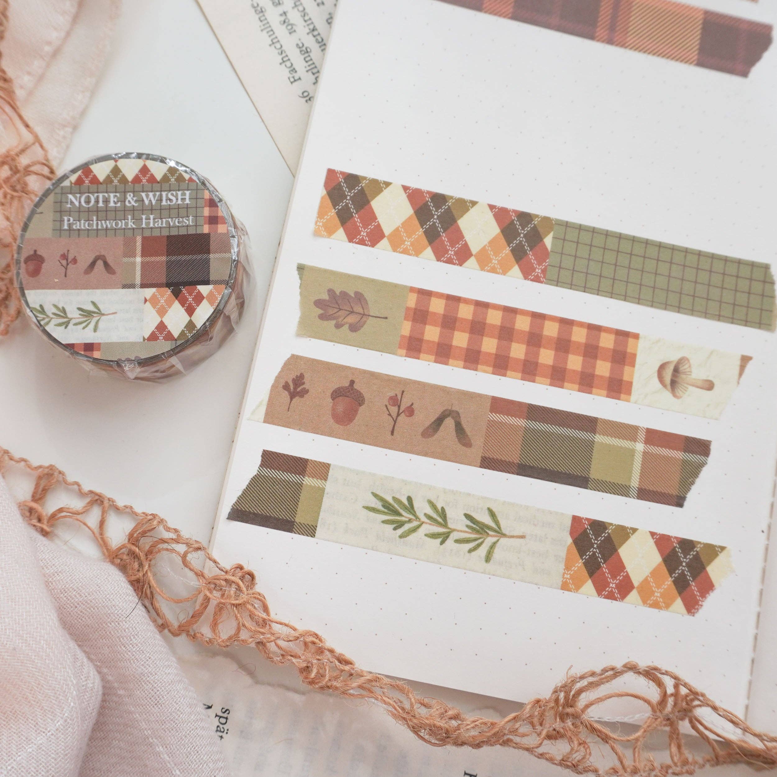 Patchwork Harvest, Autumn Washi Tape