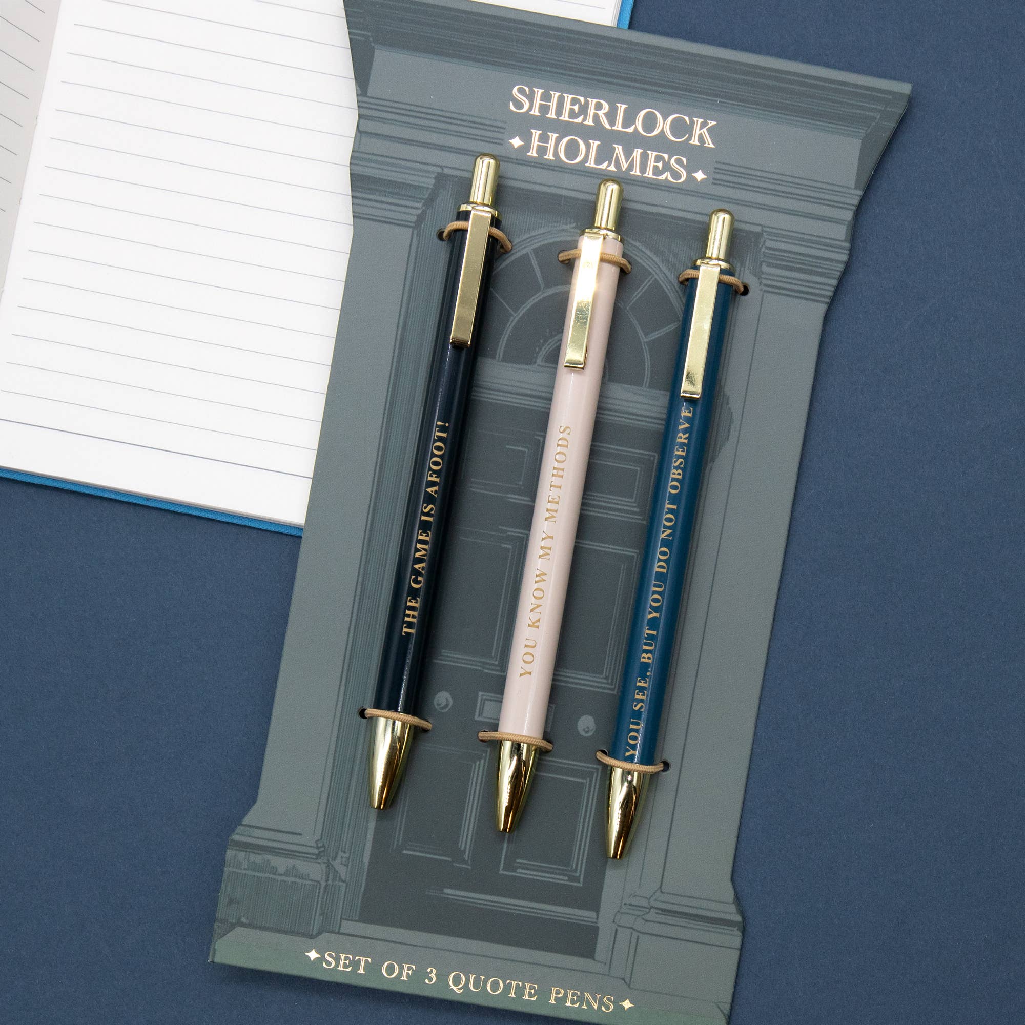 The Reading Room Sherlock Holmes Set of 3 Pens